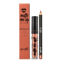Barry M Matte Me Up Metallic Lip Kit (24 Carat)
